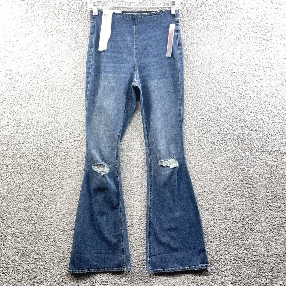 Tinseltown Distressed Jeggings Women's 5/27 Blue Denim High Rise‎ Jeans Ladies 5